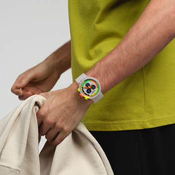 Montre SWATCH homme bracelet silicone transparent