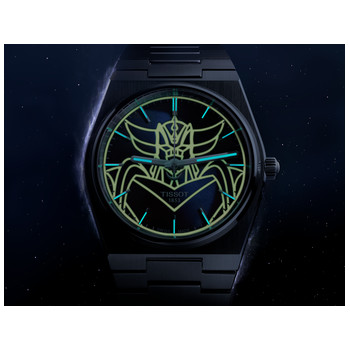 Montre TISSOT PRX UFO Robot Goldorak Edition limitée homme automatique cadran bleu, bracelet acier inoxydable