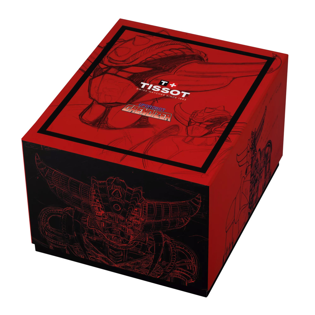 Montre TISSOT PRX UFO Robot Goldorak Edition limitée homme automatique cadran bleu, bracelet acier inoxydable - vue D2