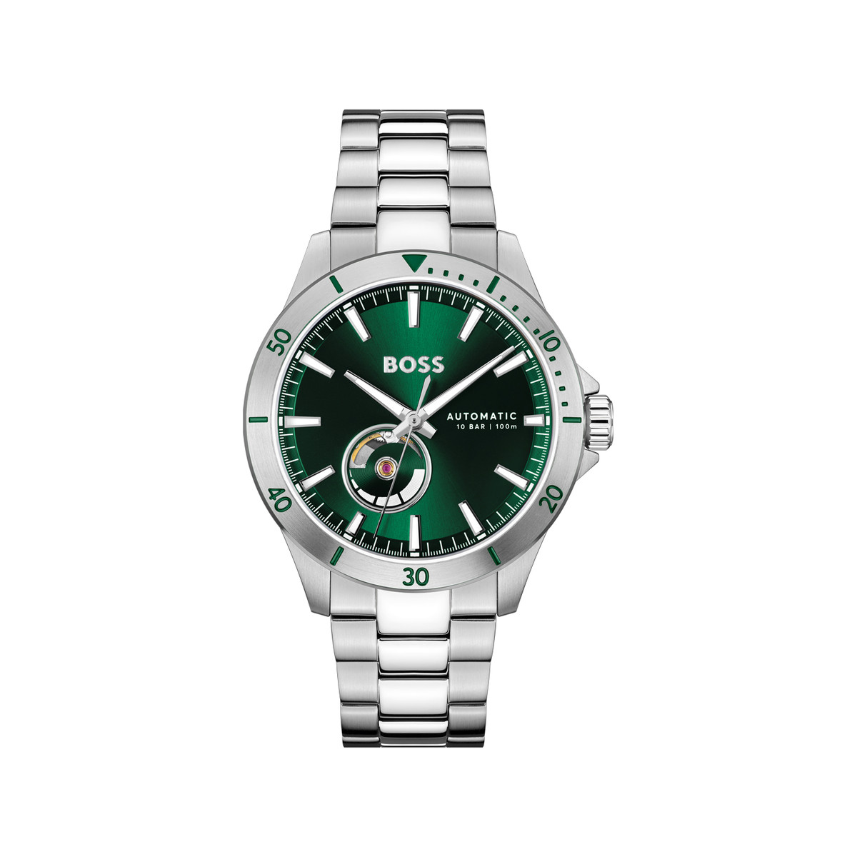 Montre BOSS troper automatic homme automatique, bracelet acier