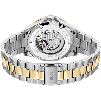 BOSS troper automatisch herenhorloge, tweekleurig stalen armband