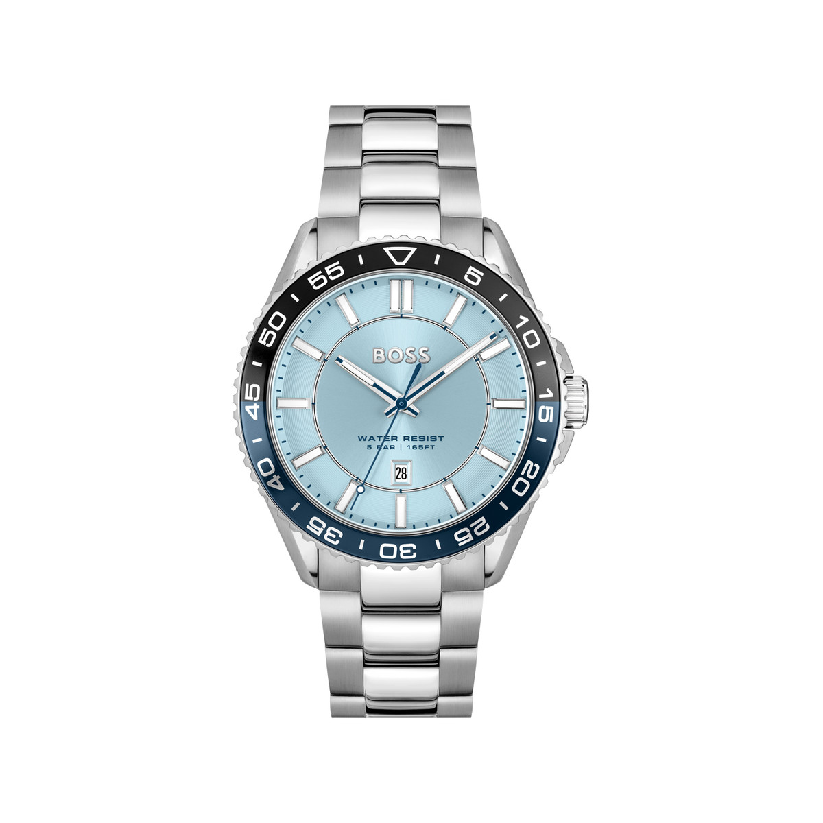 Montre BOSS runner homme bracelet acier
