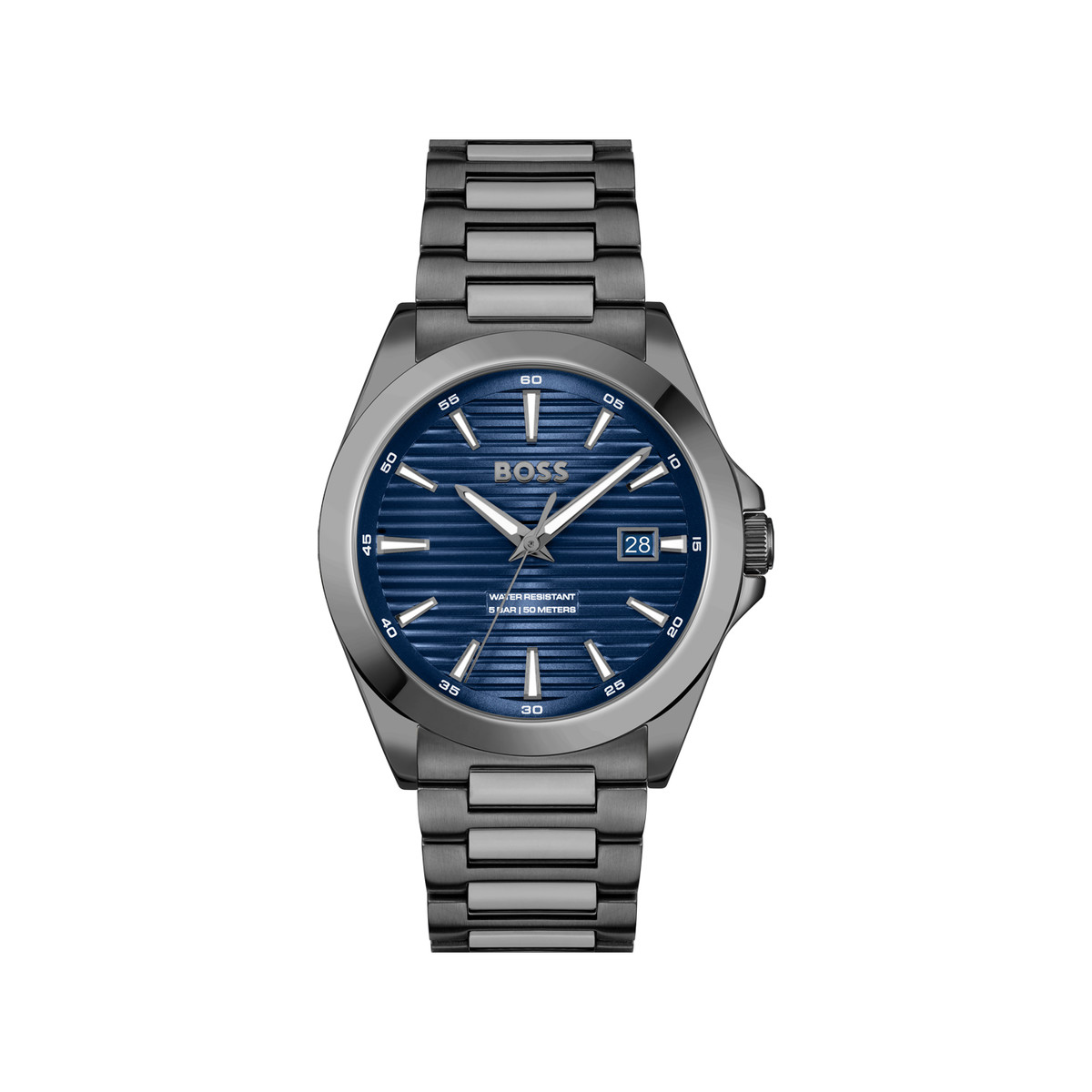 BOSS strike herenhorloge met stalen armband