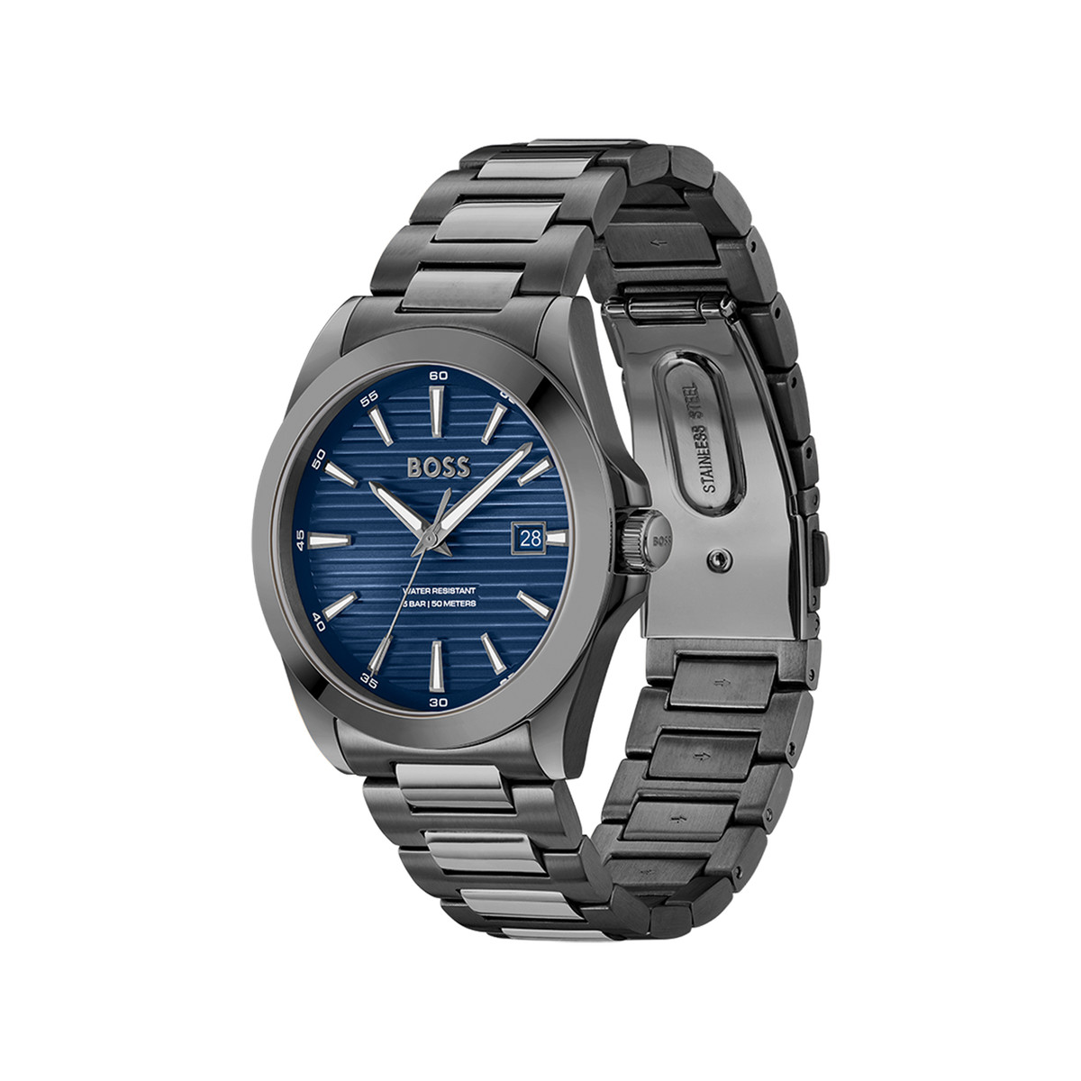 BOSS strike herenhorloge met stalen armband - bekijk 2