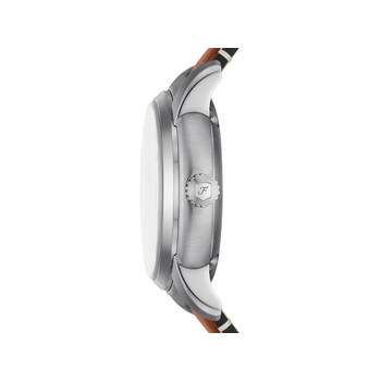 Montre FOSSIL heritage homme automatique, bracelet cuir marron