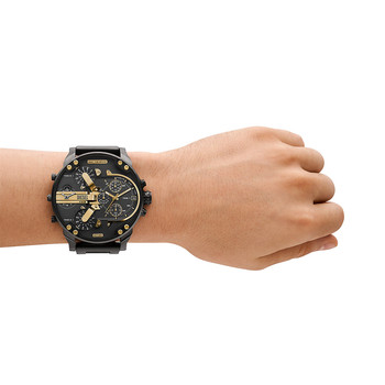 Montre DIESEL mr. daddy homme bracelet acier inoxydable gris anthracite