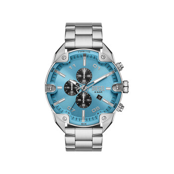 Montre DIESEL spiked homme bracelet acier inoxydable argent