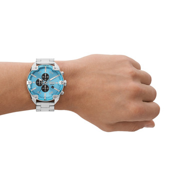 Montre DIESEL spiked homme bracelet acier inoxydable argent