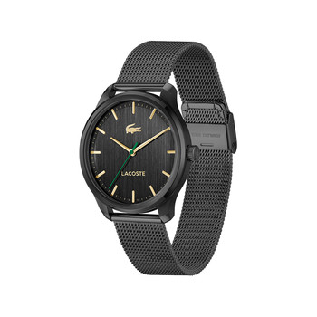 Montre LACOSTE LISBON homme bracelet acier gris anthracite