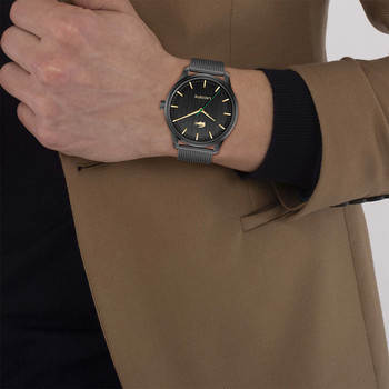 Montre LACOSTE LISBON homme bracelet acier gris anthracite