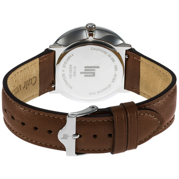 LIP analoog herenhorloge, bruine leren band