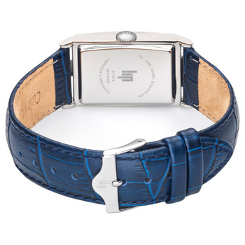 Analoog LIP herenhorloge, blauwe leren band