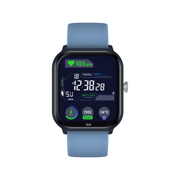Montre ICE WATCH ice smart enfant digital, bracelet plastique bleu
