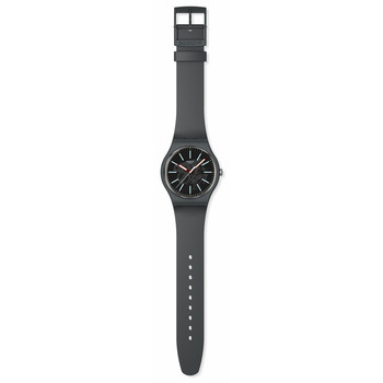 Montre SWATCH essentials homme bracelet matériau biosourcé gris