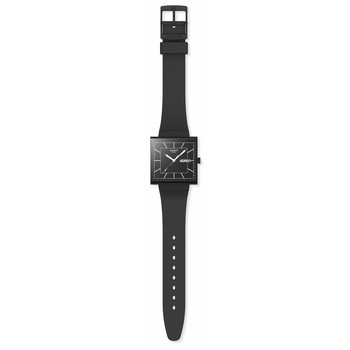 Montre SWATCH essentials homme bracelet matériau biosourcé noir