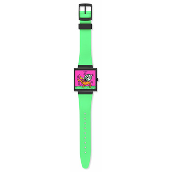 Montre SWATCH break free homme bracelet silicone vert