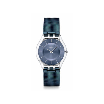 Montre SWATCH essentials homme bracelet acier inoxydable bleu