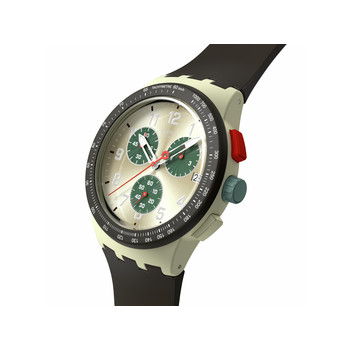Montre SWATCH essentials homme bracelet silicone brun