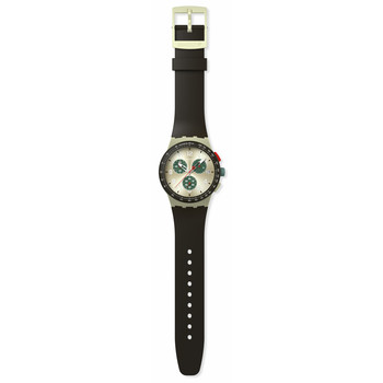 Montre SWATCH essentials homme bracelet silicone brun