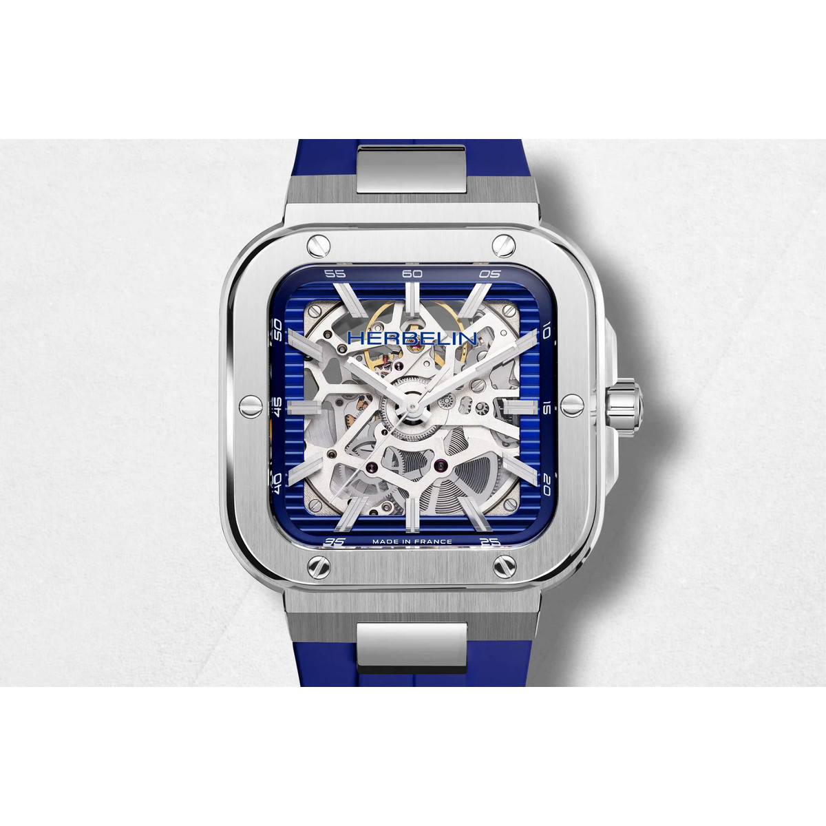 Montre MICHEL HERBELIN cap camarat homme bracelet caoutchouc - vue D1