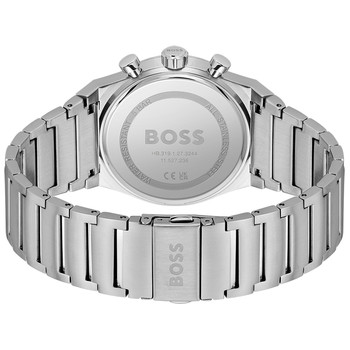 Montre BOSS Candor Chrono homme cadran bleu bracelet acier