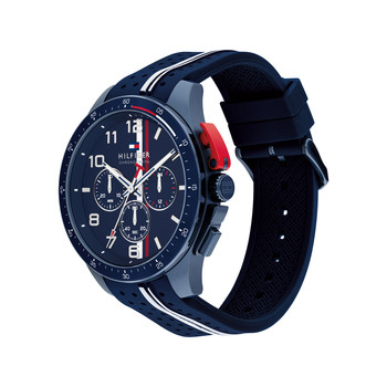 Montre TOMMY HILFIGER Bank bleu homme bracelet silicone