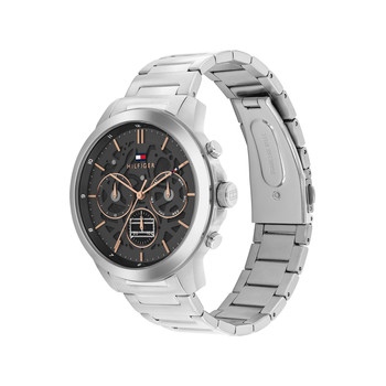 Montre TOMMY HILFIGER Henry homme cadran gris bracelet acier