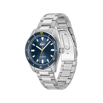 Montre LACOSTE boston homme cadran bleu bracelet acier