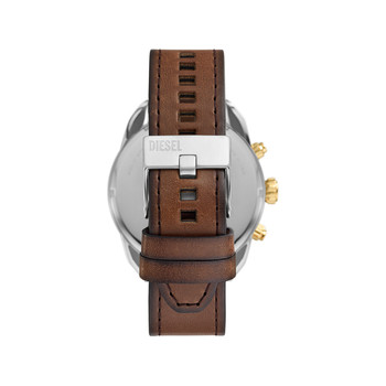 Montre DIESEL spiked homme bracelet cuir marron