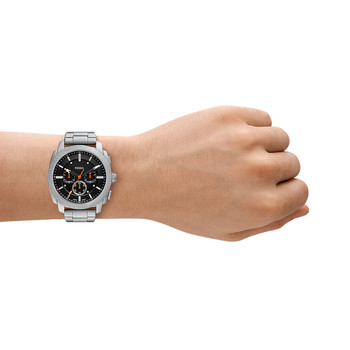 Montre FOSSIL machine homme bracelet acier inoxydable argent