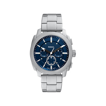 Montre FOSSIL machine homme bracelet acier inoxydable argent