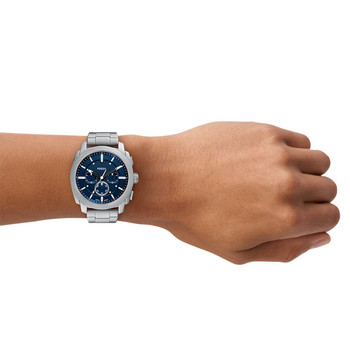 Montre FOSSIL machine homme bracelet acier inoxydable argent
