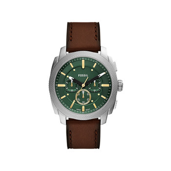 Montre FOSSIL machine homme bracelet cuir marron