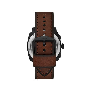 Montre FOSSIL machine homme bracelet cuir marron