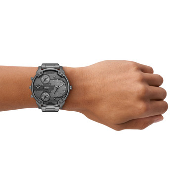 Montre DIESEL mr. daddy slim homme bracelet acier inoxydable gris anthracite