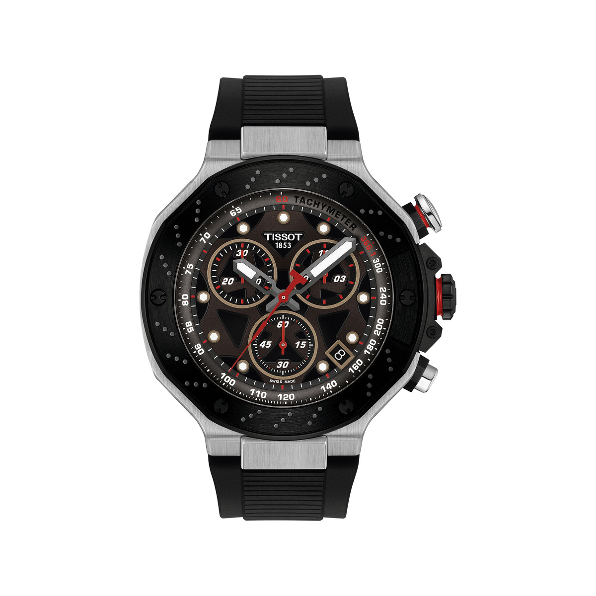 Montre TISSOT t-sport homme bracelet caoutchouc noir
