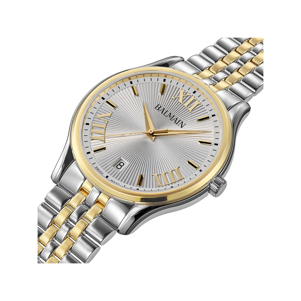 Montre BALMAIN beleganza homme bracelet acier inoxydable bicolore jaune - vue 2