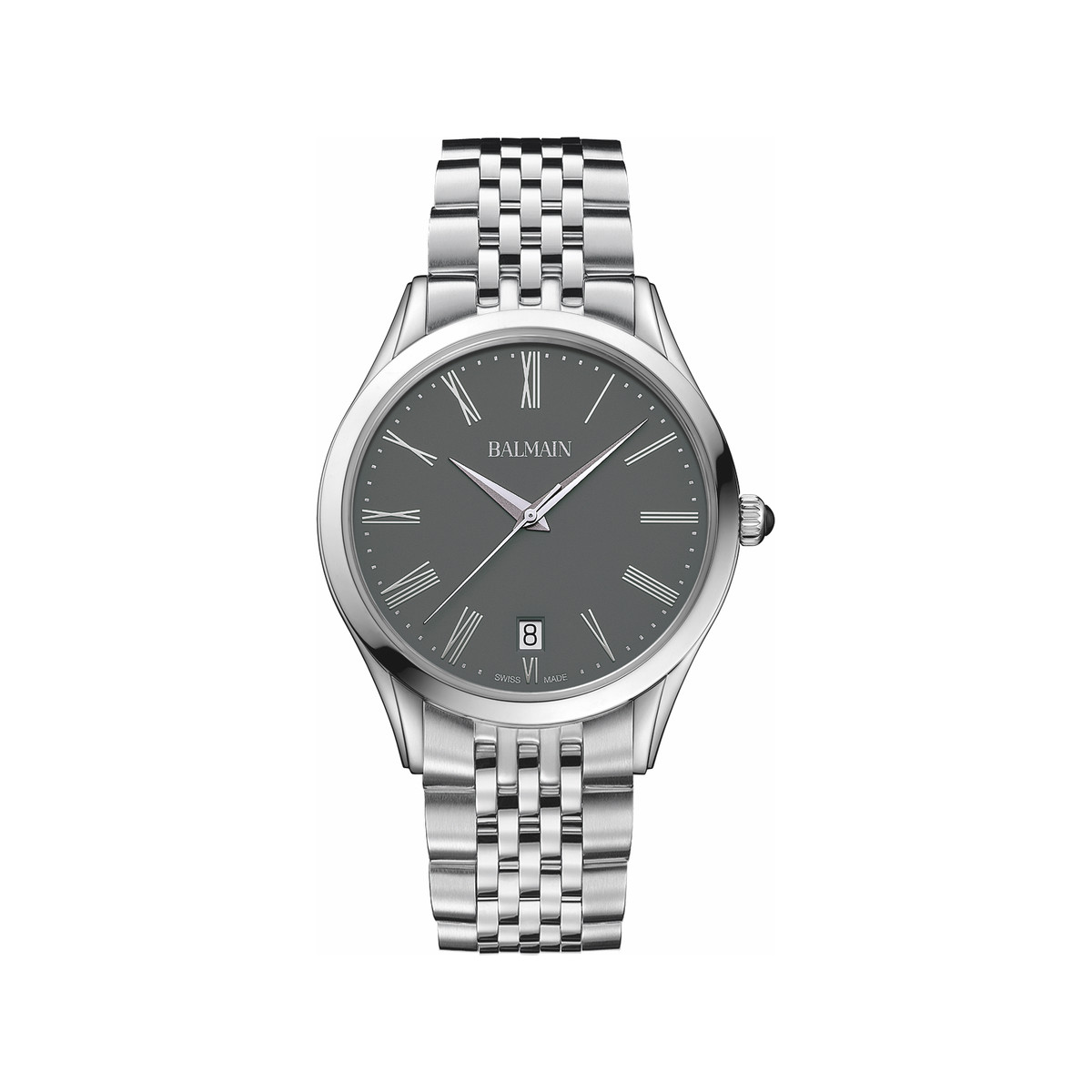 Montre BALMAIN classic r homme bracelet acier inoxydable gris