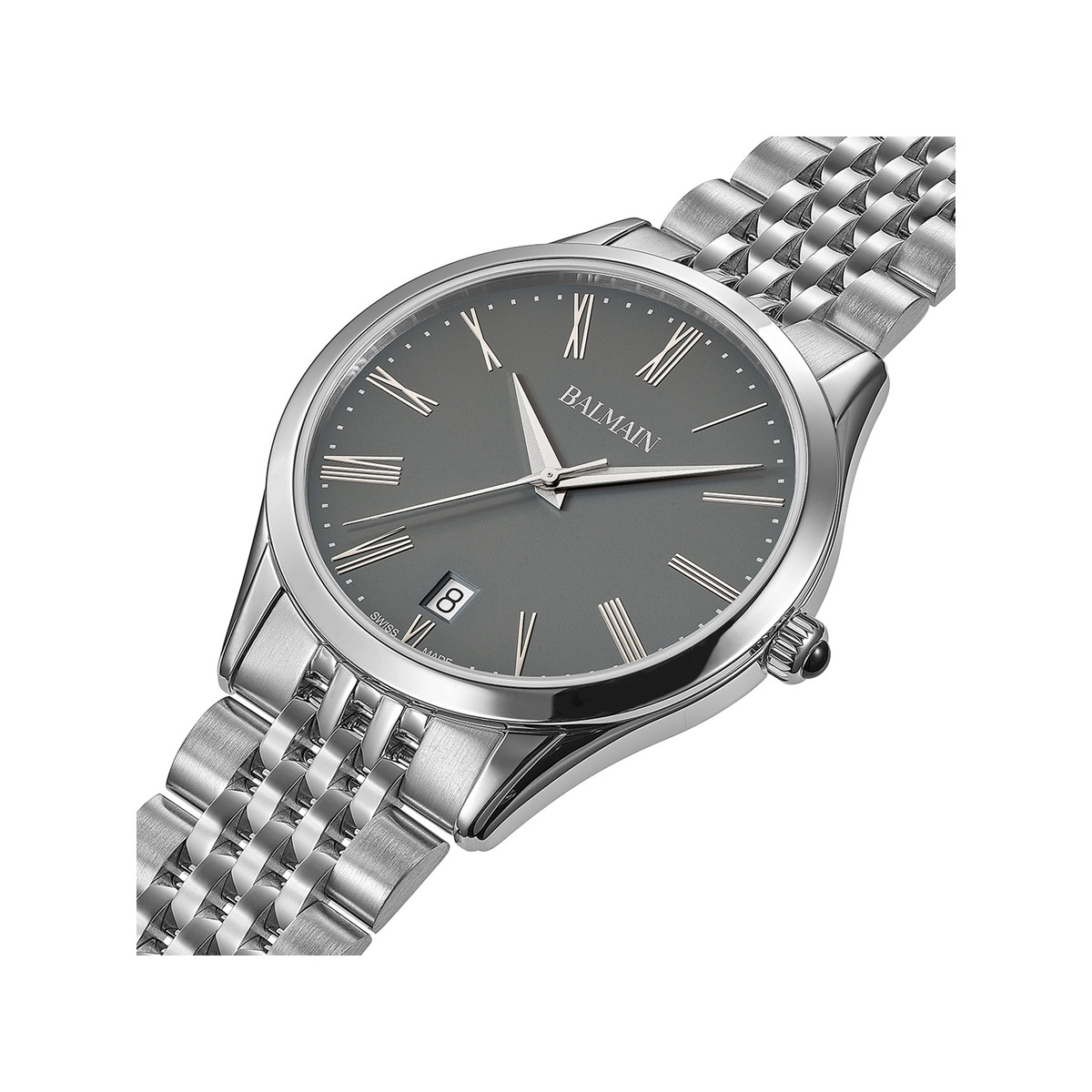 Montre BALMAIN classic r homme bracelet acier inoxydable gris - vue 2