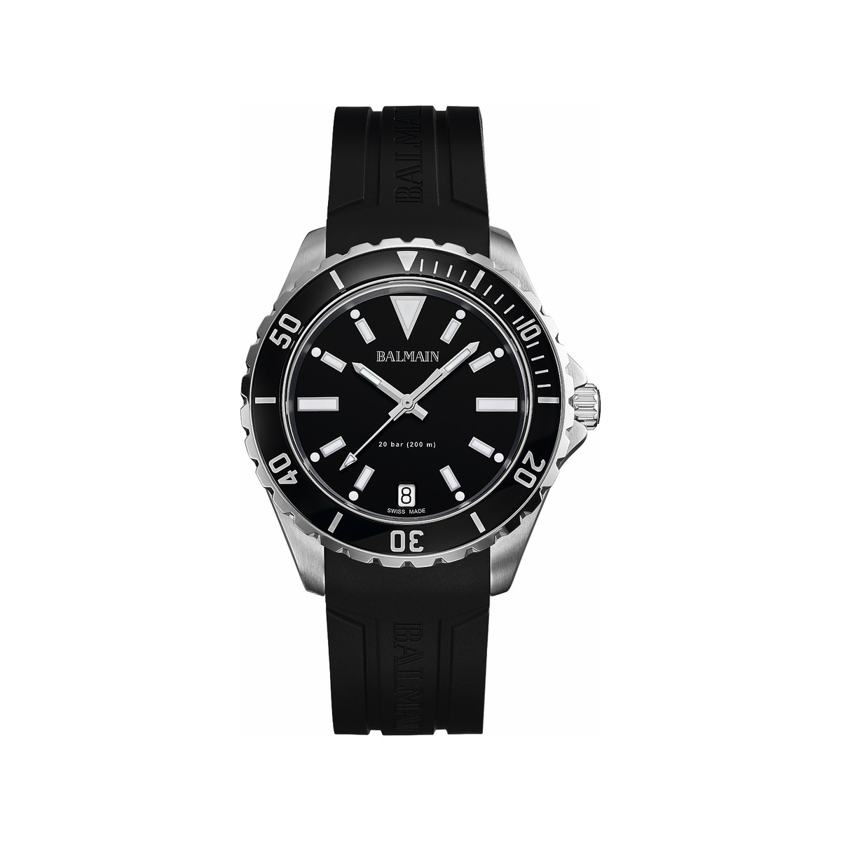 Montre BALMAIN ophrys homme bracelet caoutchouc noir
