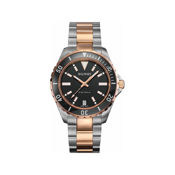 Montre BALMAIN ophrys homme bracelet acier inoxydable bicolore rose