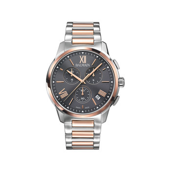 Montre BALMAIN madrigal homme bracelet acier inoxydable bicolore rose