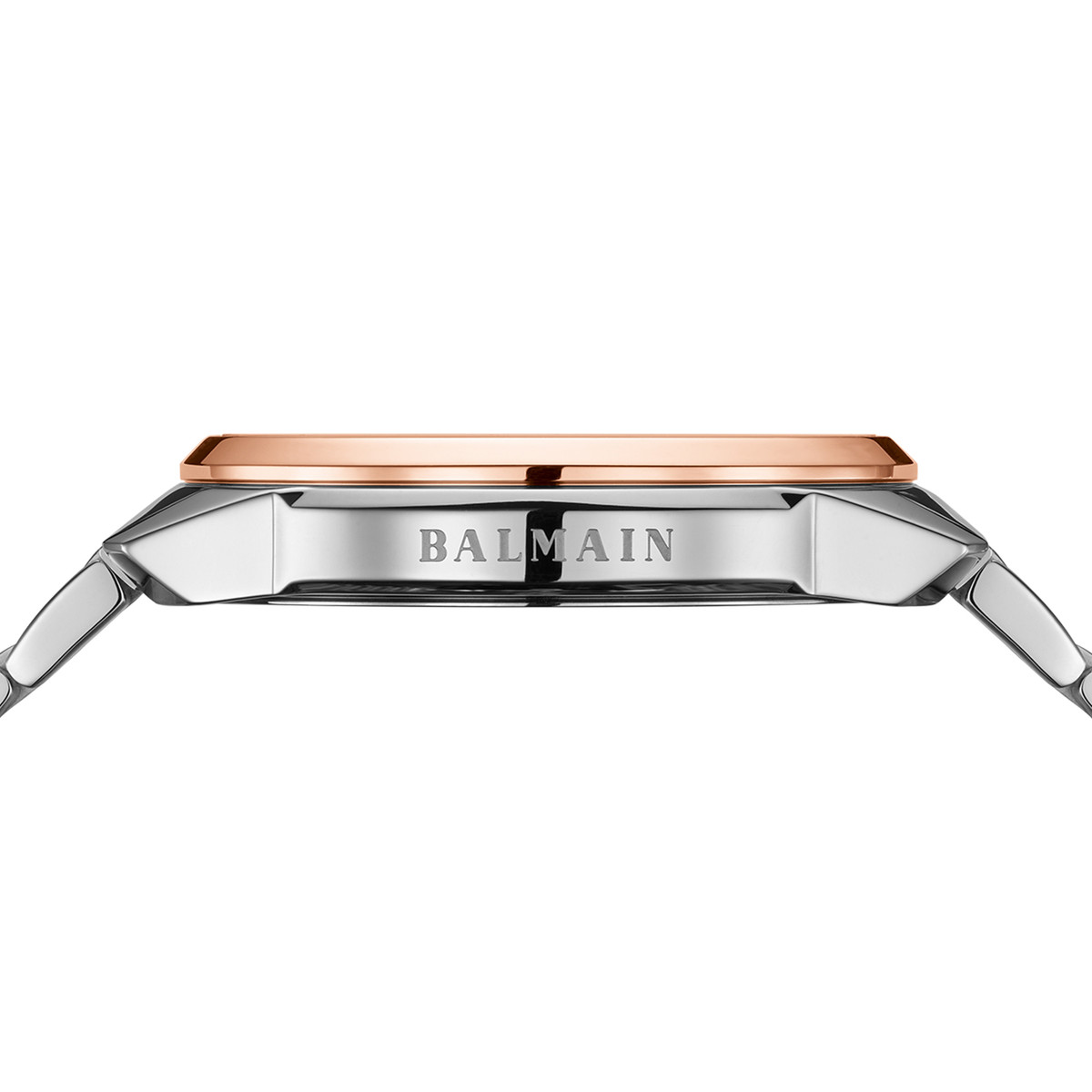 Montre BALMAIN madrigal homme bracelet acier inoxydable bicolore rose - vue D2