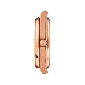 Montre TISSOT PRX POWERMATIC 80 homme automatique cadran bleu bracelet acier inoxydable doré rose