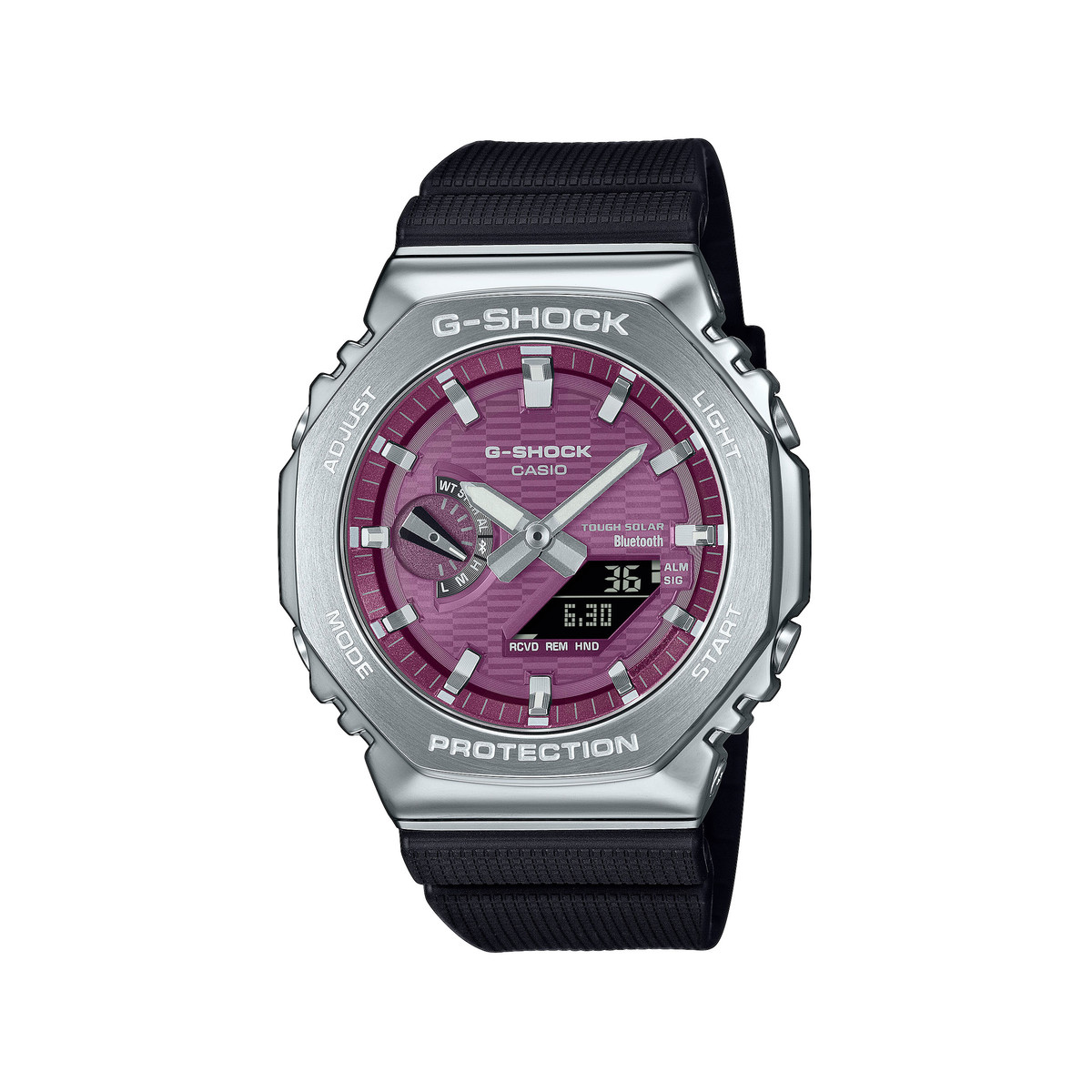 Montre G-SHOCK homme cadran violet bracelet resine noir