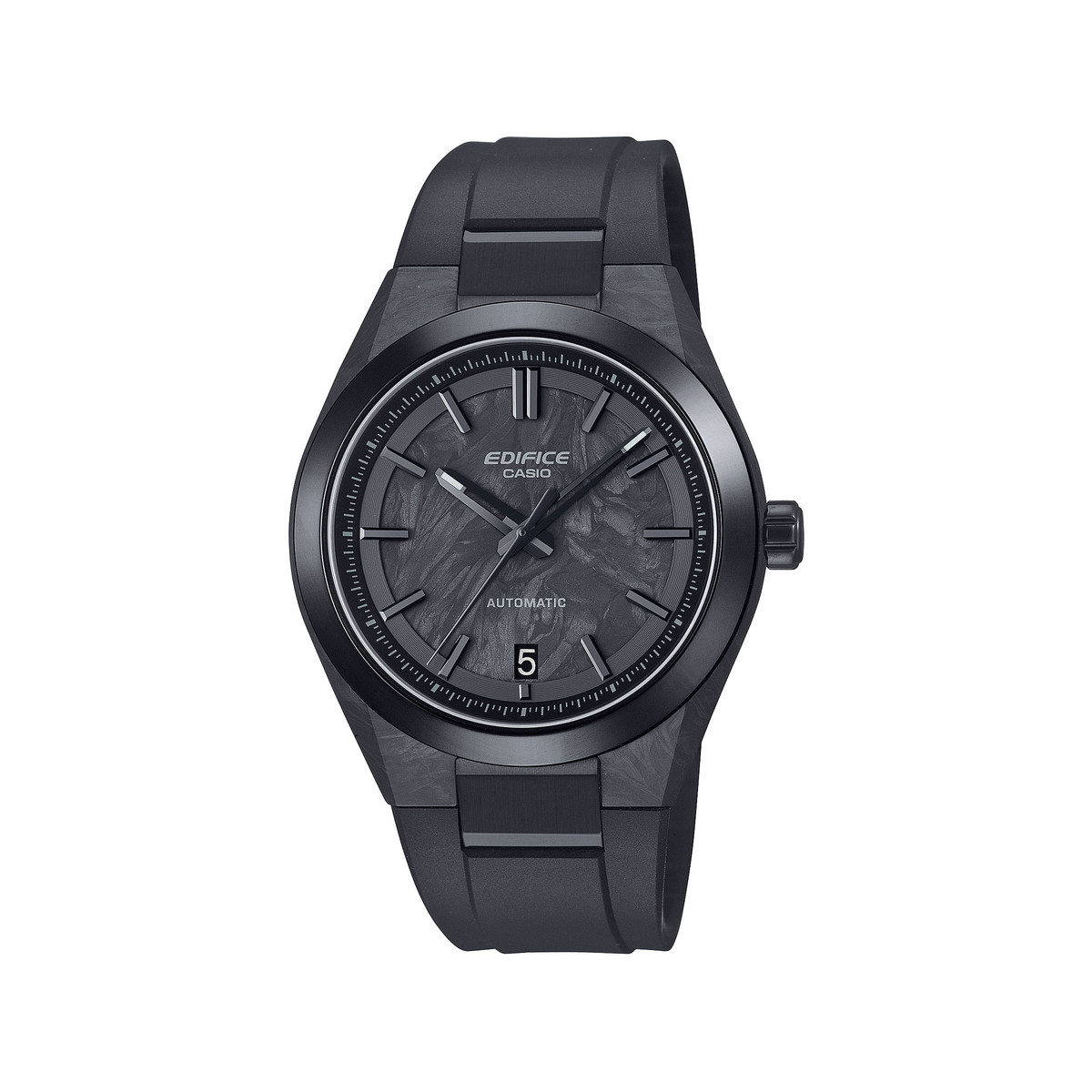 Montre EDIFICE homme cadran noir bracelet resine noir