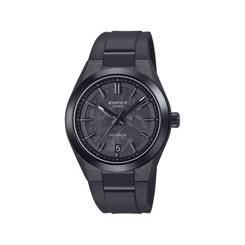 Montre EDIFICE homme automatique cadran noir bracelet resine noir