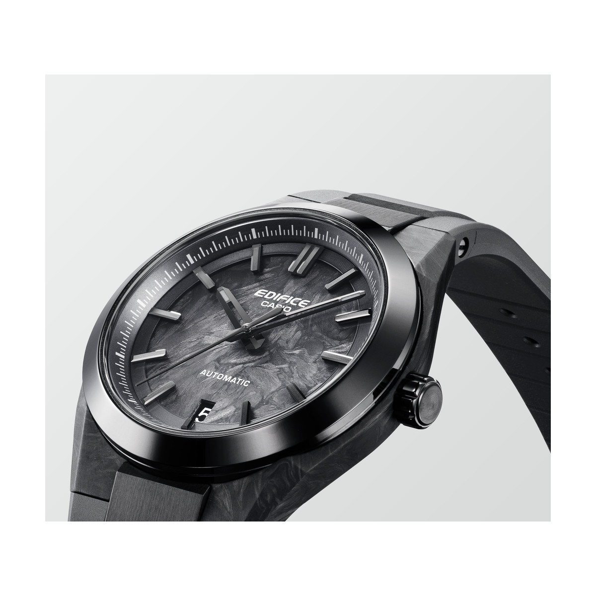 Montre EDIFICE homme cadran noir bracelet resine noir - vue 2
