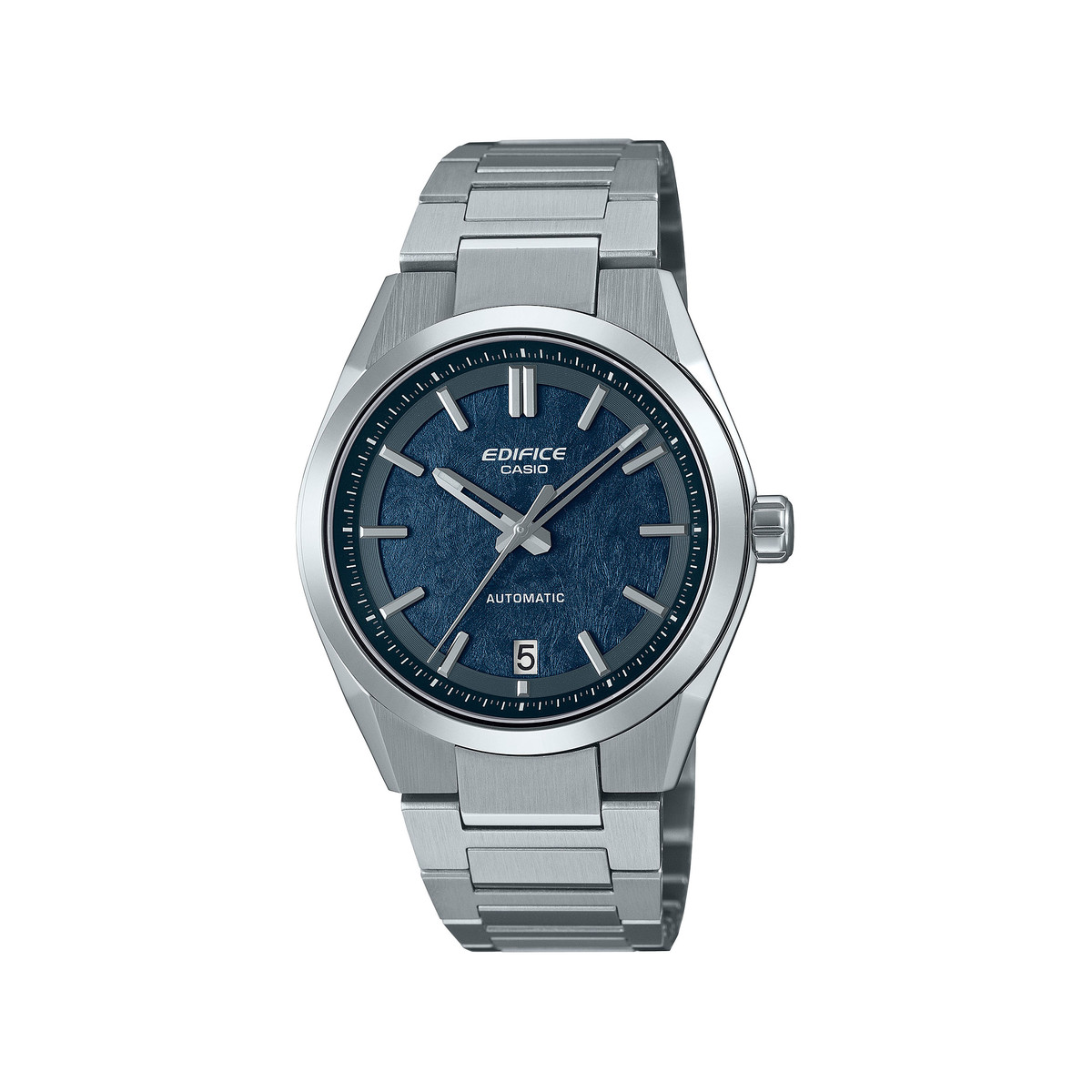 Montre EDIFICE homme automatique cadran bleu bracelet acier inoxydable