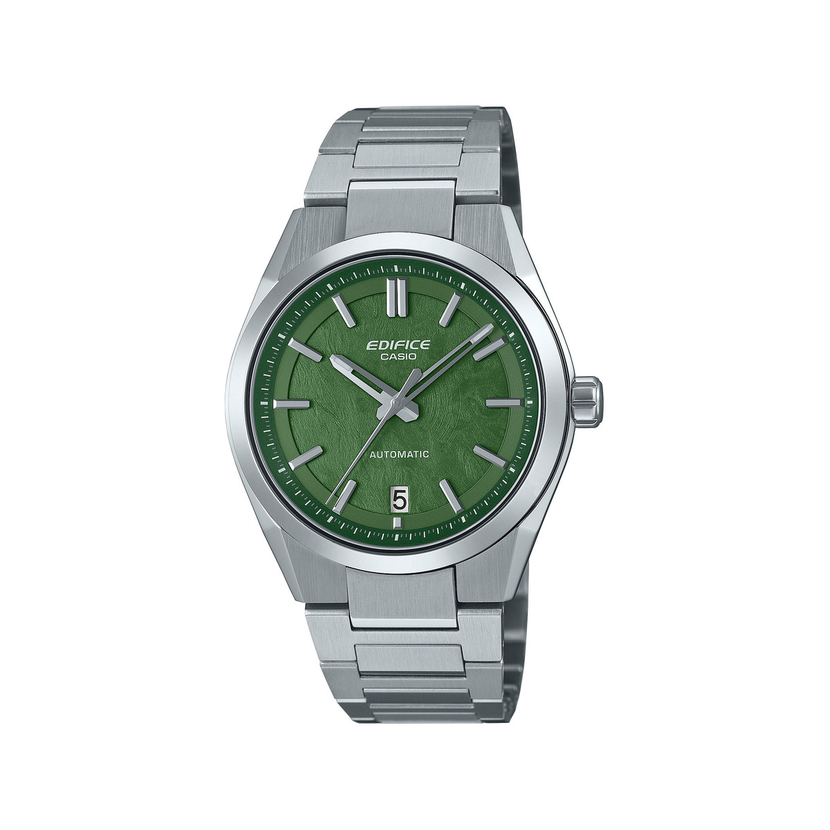 Montre EDIFICE homme cadran vert bracelet acier inoxydable
